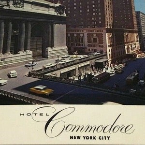 The Hotel Commodore - New York Vintage Postcard
