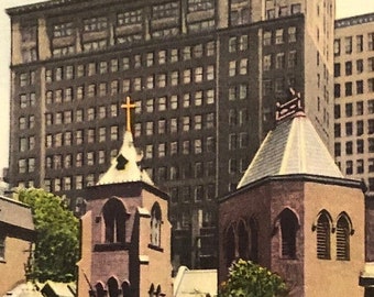 The Little Church Around The Corner, New York City, New York NY Vintage Postcard