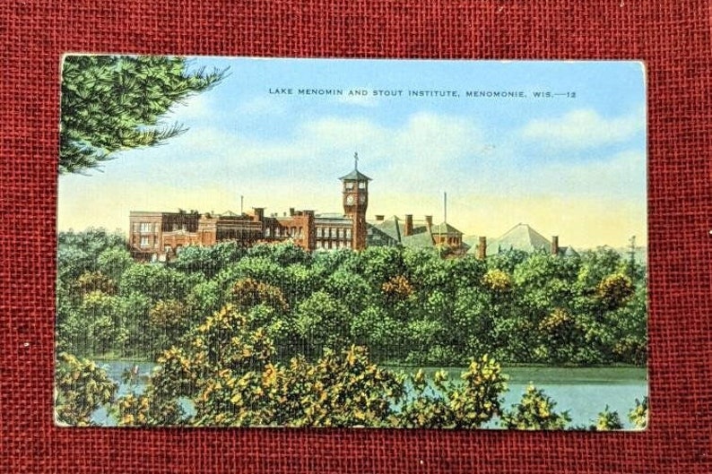 Lake Menomin and Stout Institute Menomonie Wisconsin Etsy
