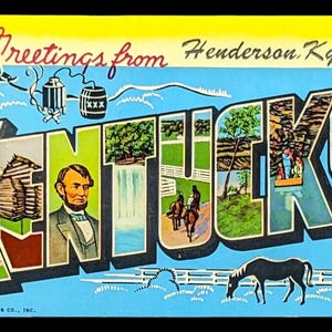 Greetings from Henderson, Kentucky - Digital Print - Marketing Material
