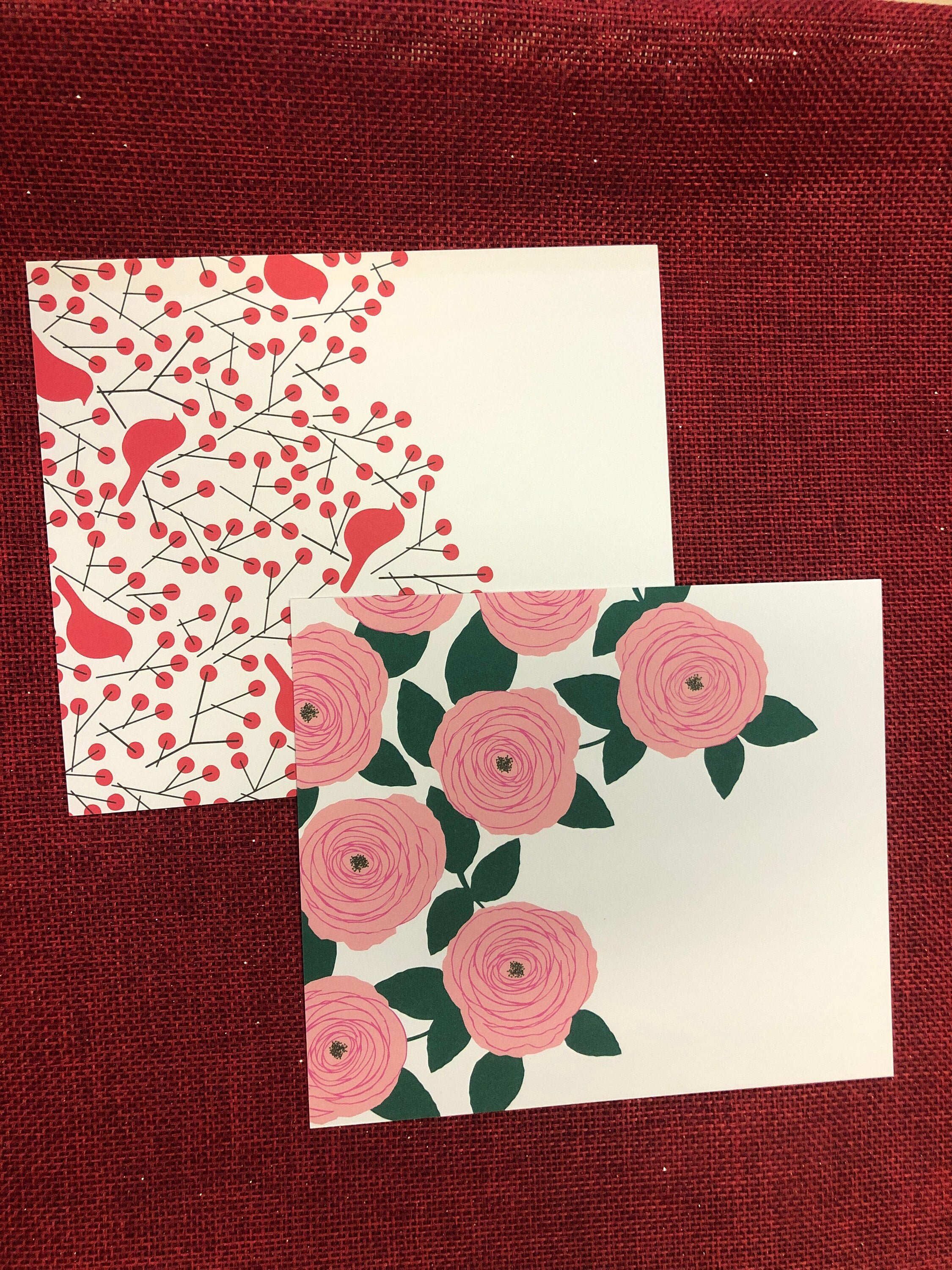 Zeitgenössische Schrott Papier Pack von 12 kleine Rechtecke | Etsy