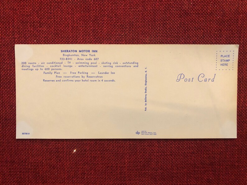 Sheraton Motor Inn New York NY Vintage Postcard Binghamton