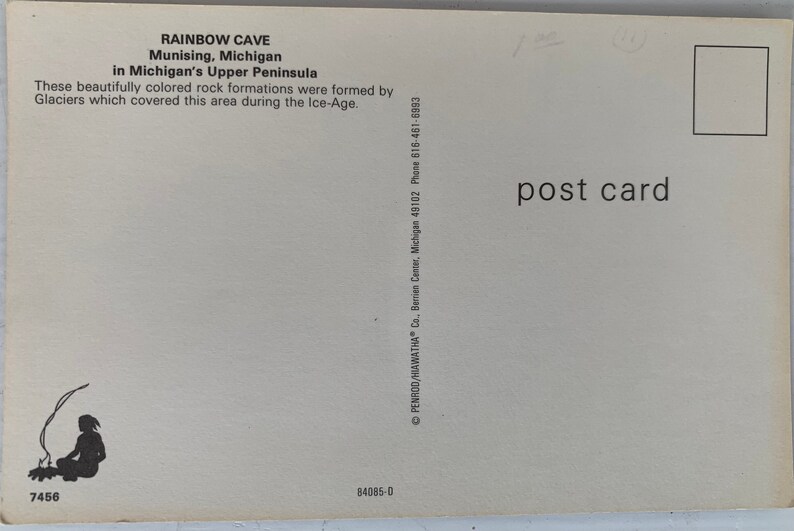 Rainbow Cave Vintage Postcard