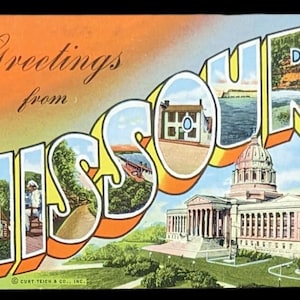 Greetings form Missouri Print - Digital Download