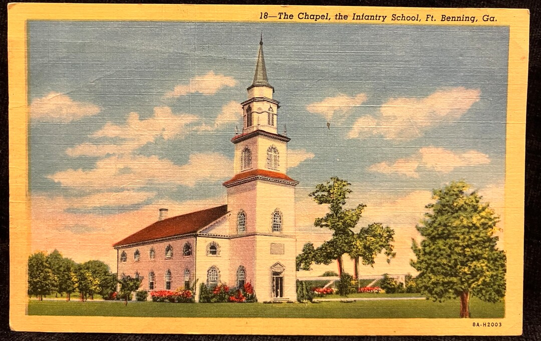 The Chapel, the Infantry School, Ft. Benning, Ga. - Vintage Military ...
