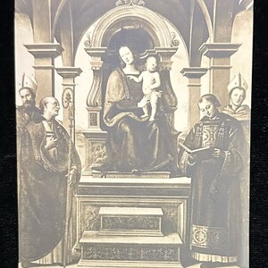 Madonna con Bambino e Santi detta del Trono- 1920s - Vintage Postcard