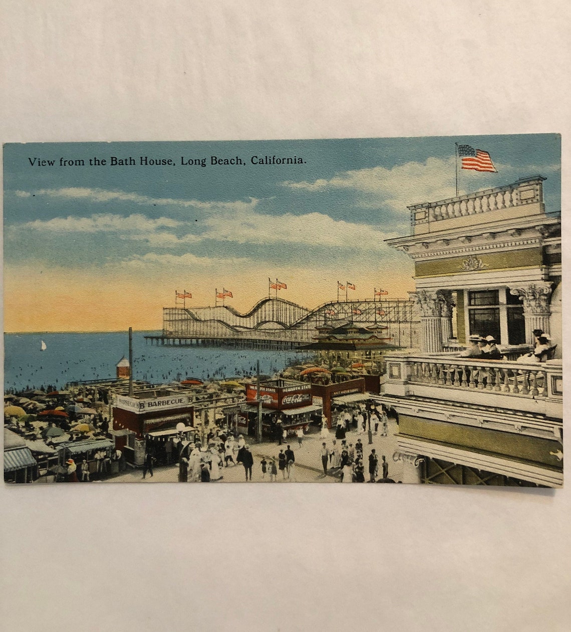 Long Beach California Vintage Postcard | Etsy