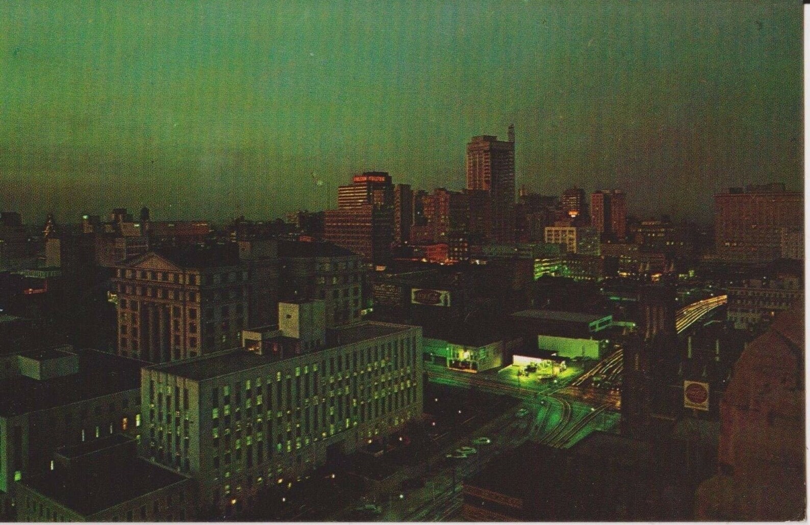 Atlanta Skyline Atlanta Vintage Postcard Etsy