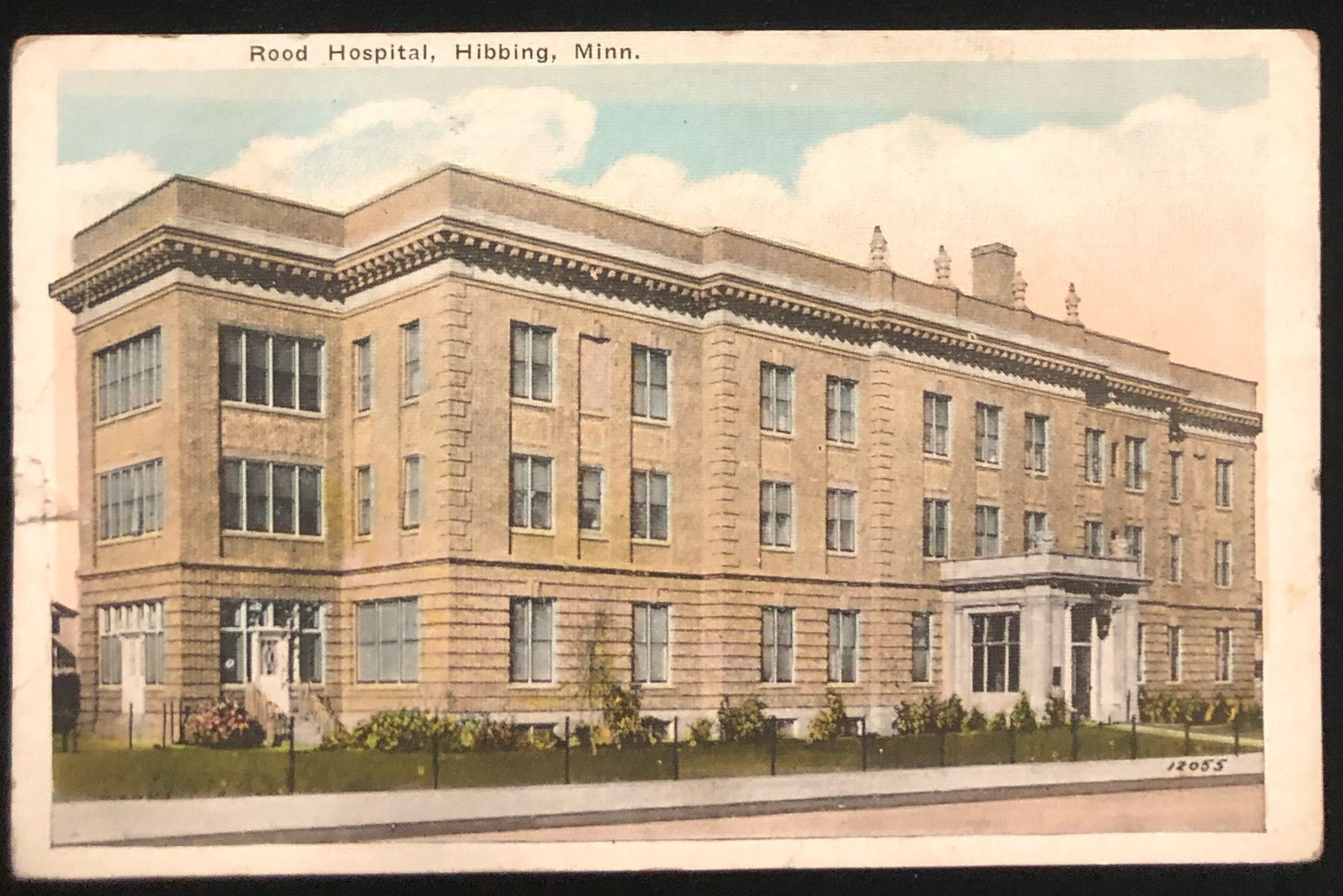 rood-hospital-hibbing-minnesota-vintage-postcard-etsy