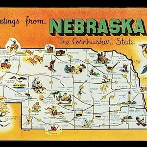 Greetigs aus Nebraska the Cornhusker State - Digitaldruck - Marketingkunst
