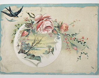 1890s Victorian Trade Card - Lion Coffee - Woolson Spice Co