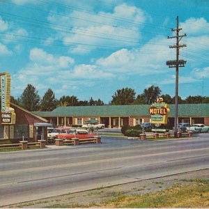 Lincoln Motel and Dining Room - Springfield, Illinois Vintage Postcard