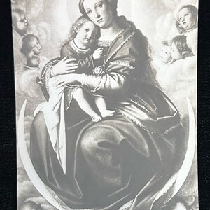 Madonna Di Sassoferrato- Italian- Vintage Postcard