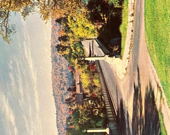 Ledyard Bridge over the Connecticut River in New Hampshire - Photo by Bouchard - Vintage Bridge Postcard - Next to Tuck Drive
