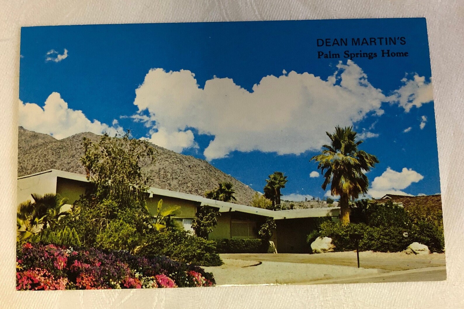 Dean Martin's Palm Springs Home Vintage Postcard Palm Etsy