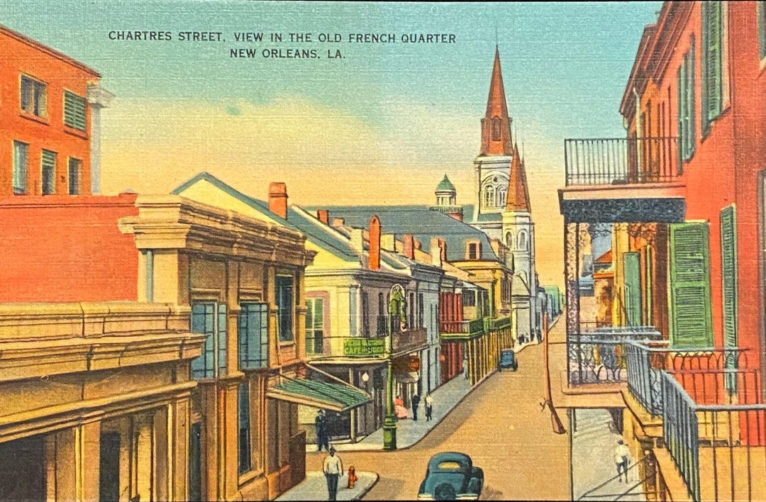 Chartres Street View In The Old French Quarter New Orleans LA chartres-street-view-in-the-old-french-quarter-new-orleans-la