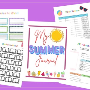 Kids Summer Journal |Neurodivergent kids journal Journal for kids | Kids Ultimate Summer Activity | ASD worksheets  | ADHD Worksheets