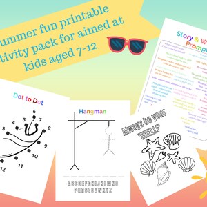 Summer Fun Template.pdf Summer Activities, Summer Printables, Printable Activities, Summer ...