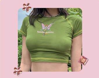 cute green crop tops