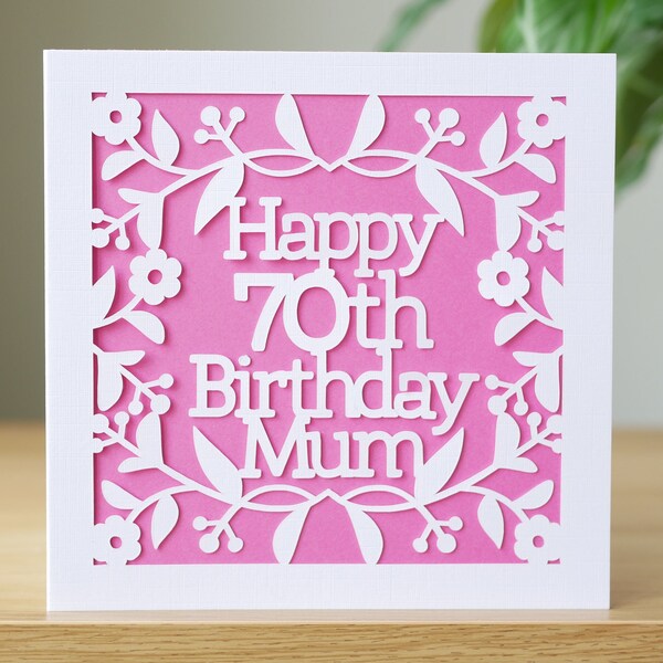 thumbnail interactive-video image 1 of Personalised 70th Birthday Card For Mum, Nan, Grandma, Daughter, Aunt, Sister, Friend 1 of 3