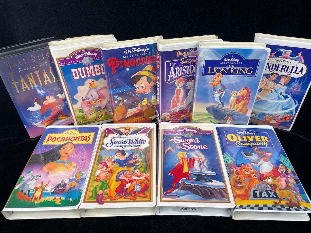 Disney Masterpiece VHS: Fantasia, Cinderella, Aristocats