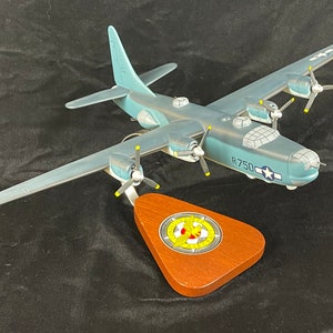 US Navy Consolidated PB4Y-2 Privateer Desk Display 1/66 Model WW2 ES Airplane - Model Airplane with Stand
