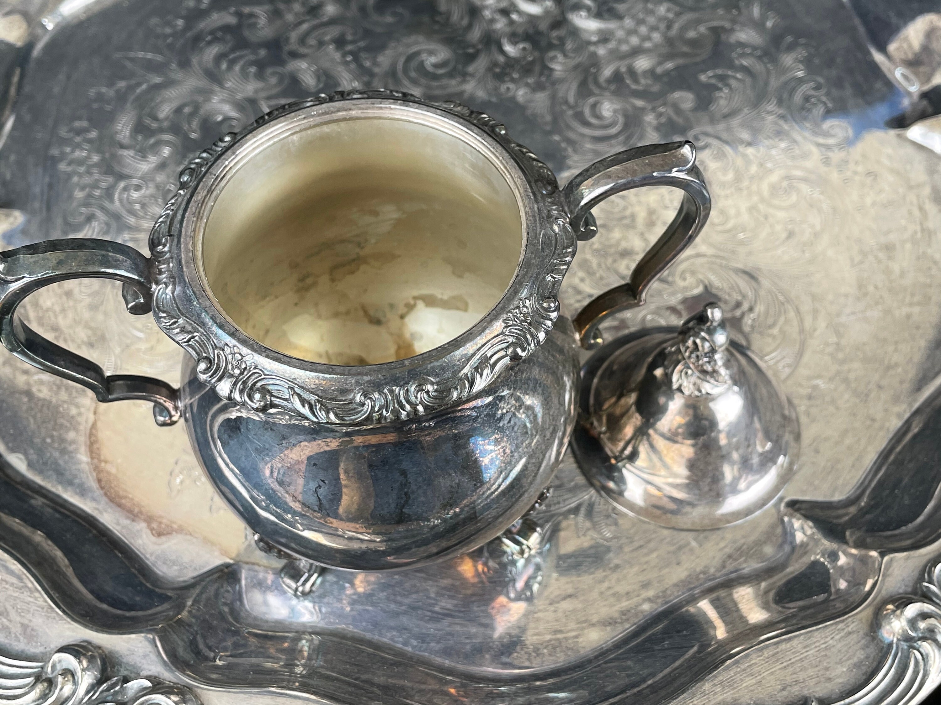 Vintage Wallace 11002F La Reine Silver Plated Tea Service Etsy