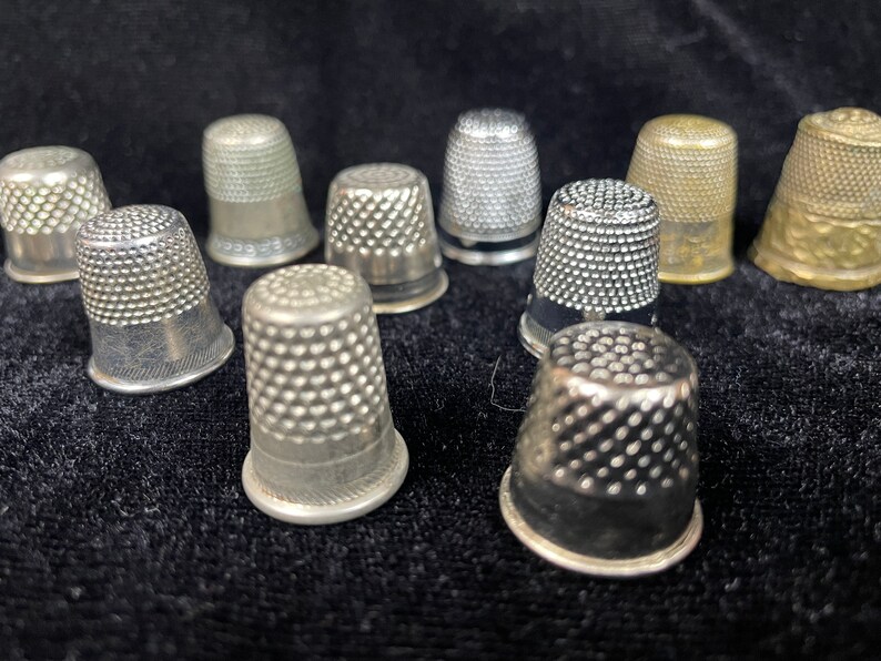 Special Metals Thimbles Collection Brass Tin Aluminum Etsy