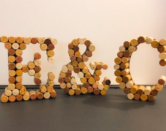 Wine Cork Letter E You Ll Enjoy Etsy