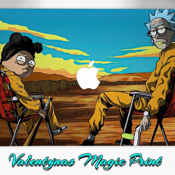 Rick y Morty MacBook Plastic Case Pro 13 M2 A2338 Laptop Air 13 M2 2022 A2681 MacBook Pro 16 A2141 y otros