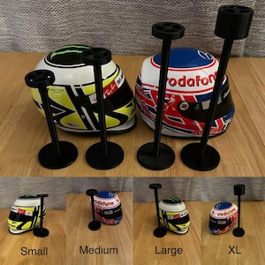 Soporte de pie para minicascos 1 2 Replicas de cascos de automovilismo F1 Soporte con forma para cascos coleccionables Ideal para exhibir Etsy Mexico