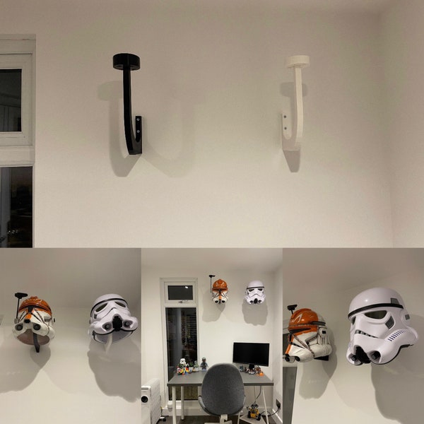 L-förmiger Wandhalterungsständer für Star Wars-Helm in voller Größe usw. - Display-Aufhänger für Sammlerrepliken und Erinnerungsstücke - Star Wars-Geschenk