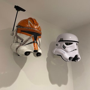 L Shaped Wall Mount Stand for Full Size Star Wars Helmet etc Display Hanger for Collectible Replica Helmets & Memorabilia Star Wars Gift image 6