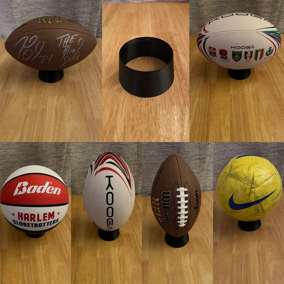 Soporte independiente para donuts para balones de fútbol, pelotas de rugby,  baloncesto, NFL Exhibición de soporte para pelotas multideportivas Regalo  ideal para fanáticos de los deportes -  México