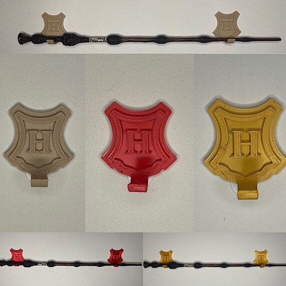 Harry Potter 2 piece Wand Display Stand Wall Mount Display Magic