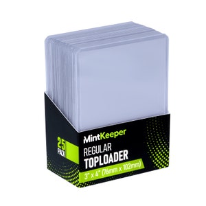 3 x 4 Clear Regular Toploaders (35ct) for Standard Size Cards
