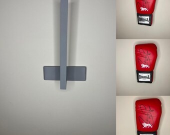 Wall Mounted Boxing Glove Stand - Vertical Wall Mount Display Stand for Collectibles, Memorabilia - Ideal Boxing Fan Gift