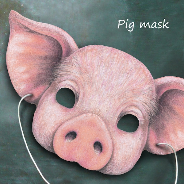 Pink pig mask