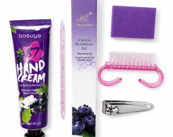 Nail Care Kit Gift for Women | Cuticle Care Set | Manicure Gift | Nail Grooming Kit | Self Care Gift | Bridesmaid Gift | Travel Nail Kit