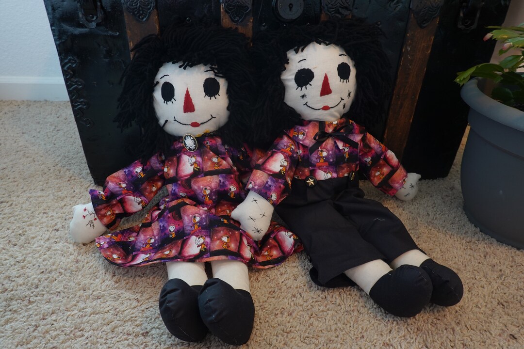 26 Dark Snoopy Raggedy Ann and Andy with Tattoos Etsy