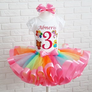 Rainbow Horse 1st Birthday Tutu Outfit: Baby First TV Party