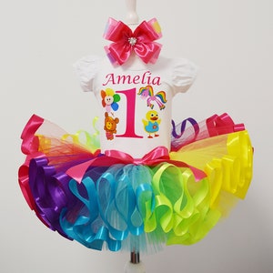 BabyFirst TV Birthday Tutu Outfit: Rainbow Horse, Bonnie Bear, & Tillie