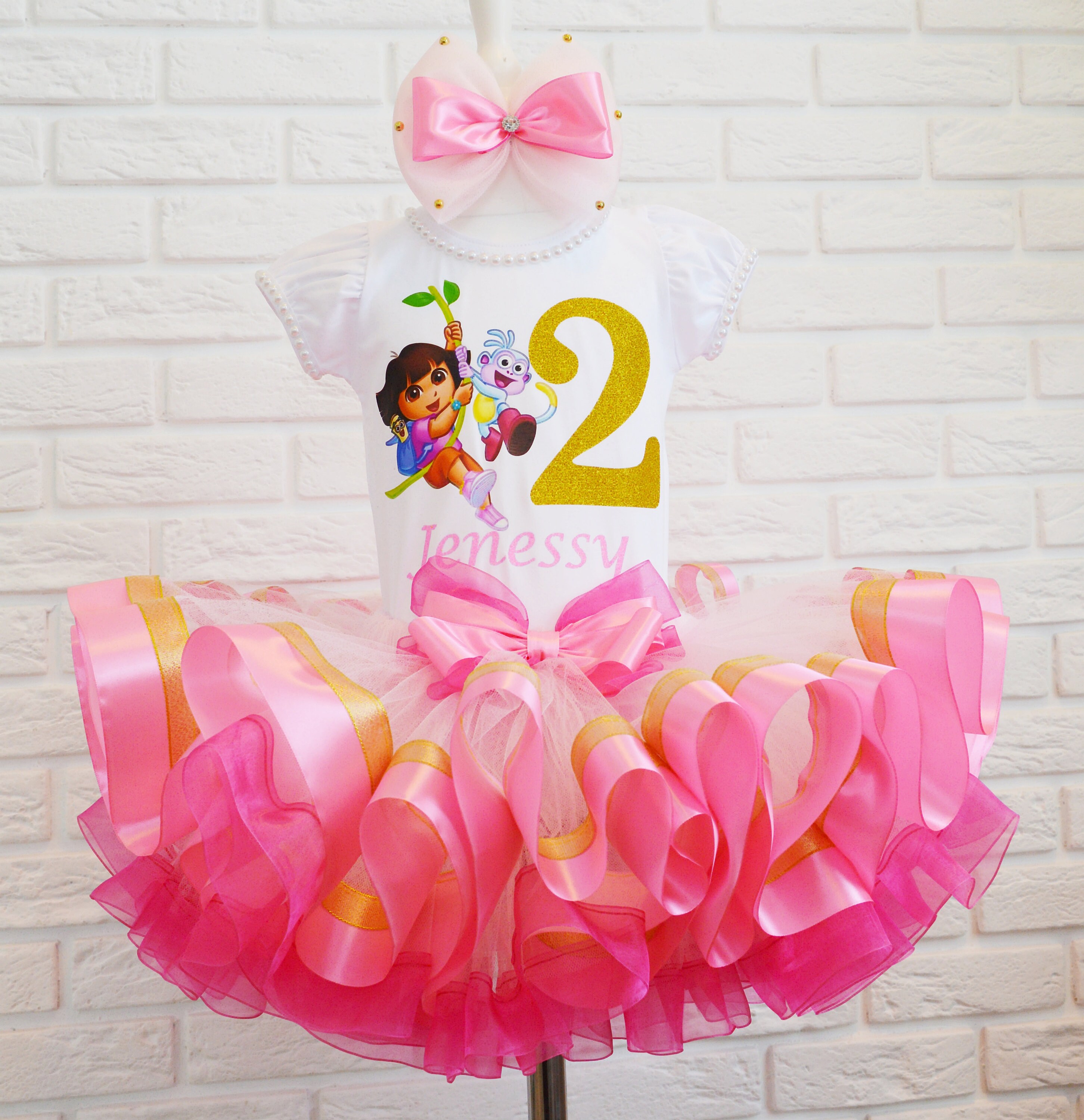 Explorer Birthday Tutu Set Dora Theme 