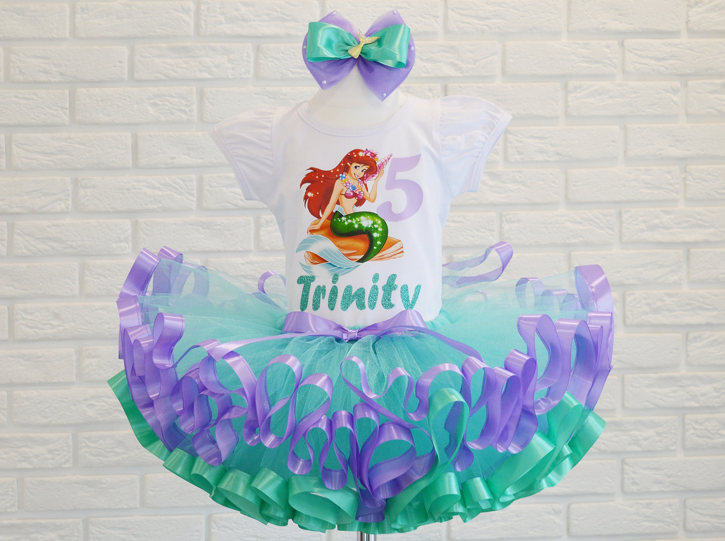 Little mermaid tutu hot sale outfit