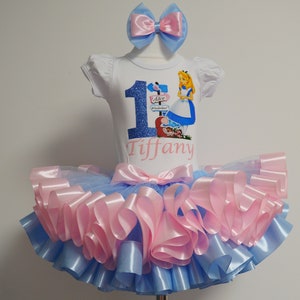 Alice in Wonderland Birthday Tutu Outfit: ONEderland Tea Party Dress