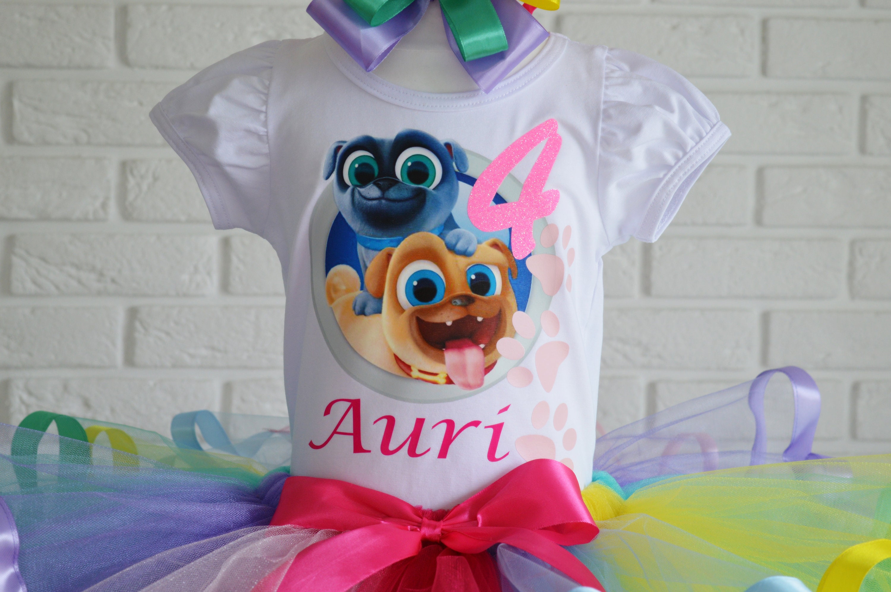 Puppy Dog Pals Girl Birthday Outfit Puppy Dog Pals Party Tutu Set Puppy Dog Pals Baby Girl Outfit Puppy Dog Pals Costume Etsy