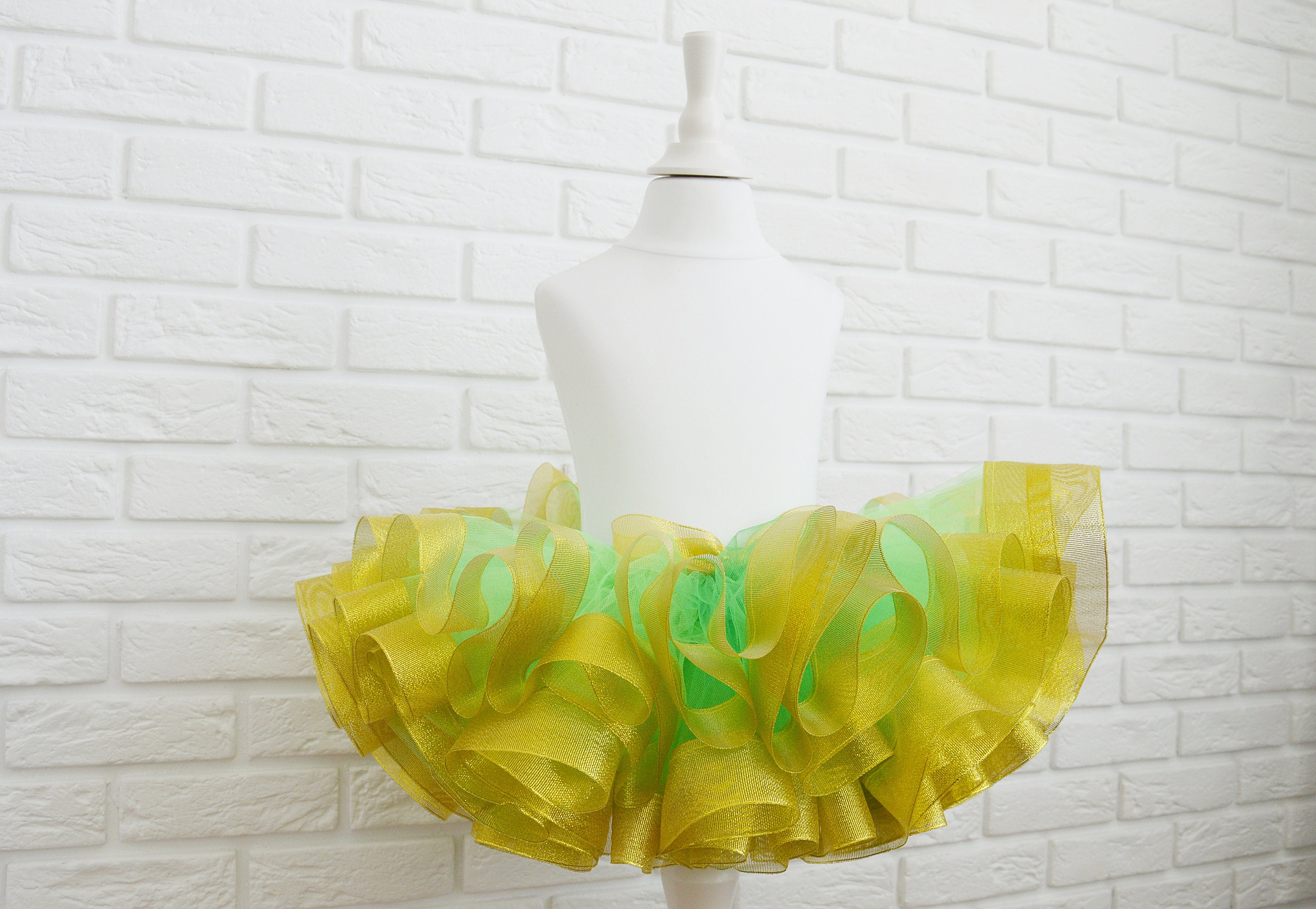 Tinkerbell Birthday Outfit Tiered Tutu – Twistin Twirlin Tutus