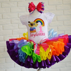 Chip and Potato Birthday outfit, Cake Smash Chip & Potato birthday tutu set, Chip and Potato baby girl party tutu dress