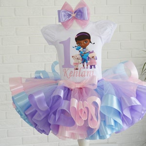 Doc McStuffins Birthday tutu outfit, Doc Mc Stuffins 1st birthday tutu set