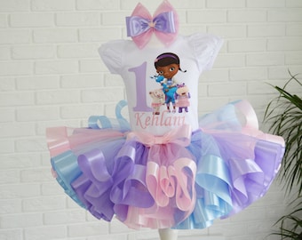 Doc Mcstuffins Birthday Tutu Outfit Doc Mc Stuffins 1st Birthday Tutu Set Etsy